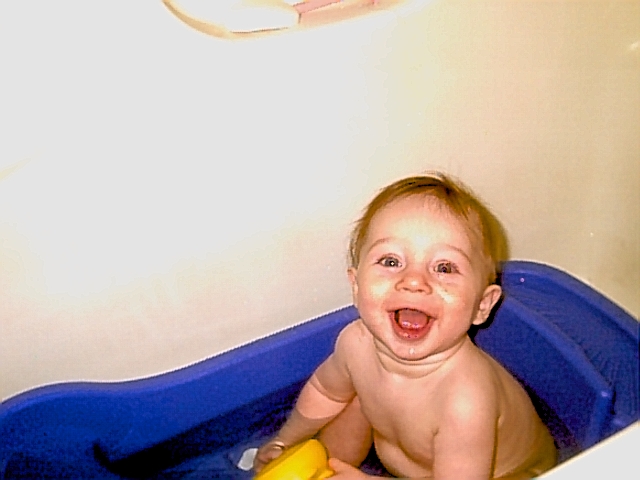 Dooby-Jake taking a bath