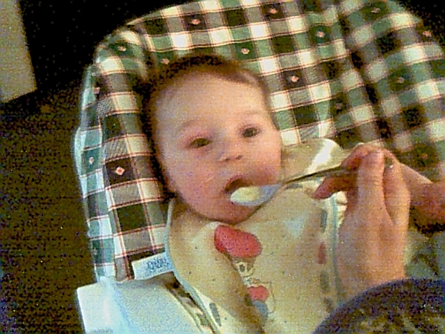 Dooby-Jake eating cereal